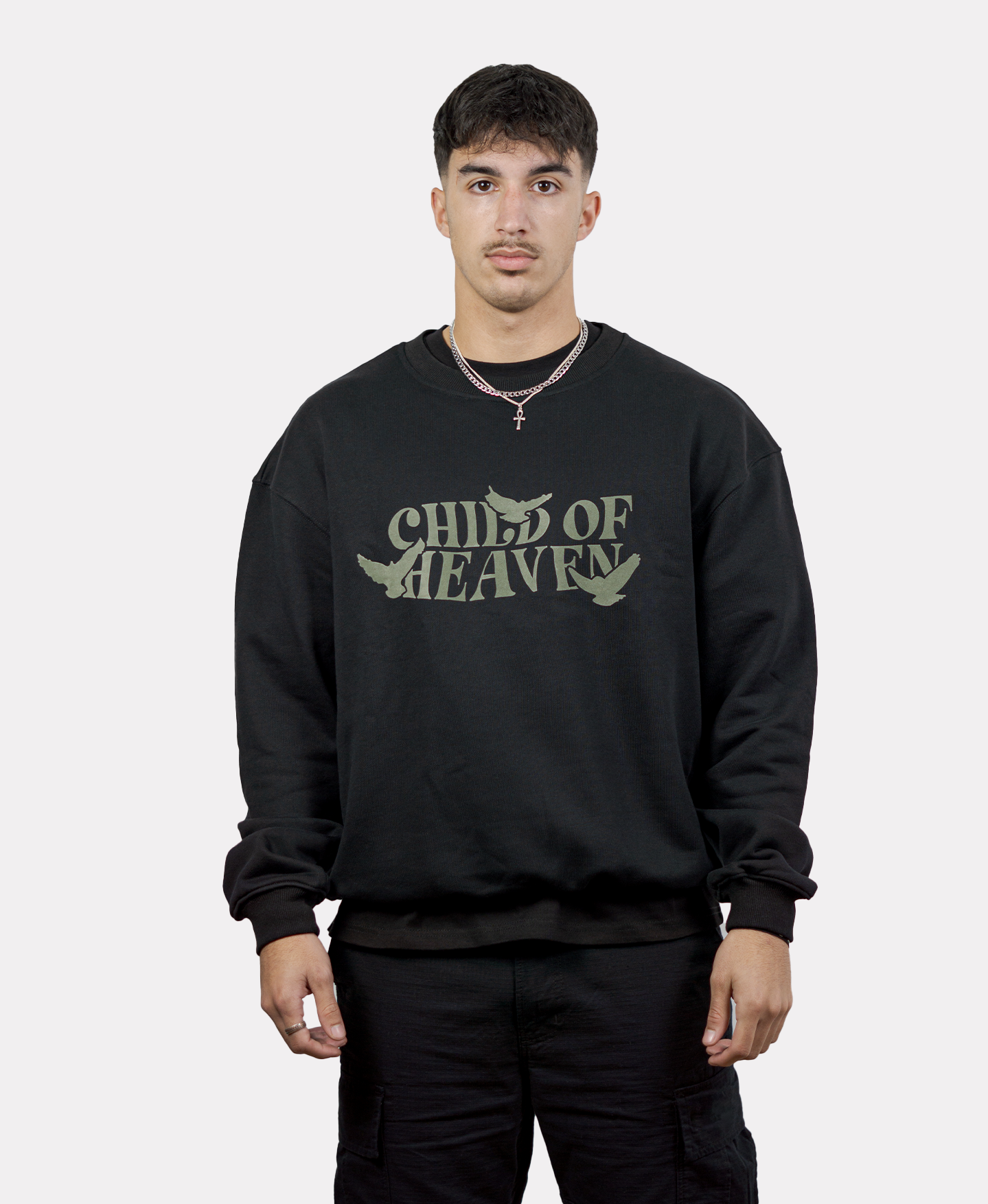 Child of Heaven Sweater Schwarz Khaki