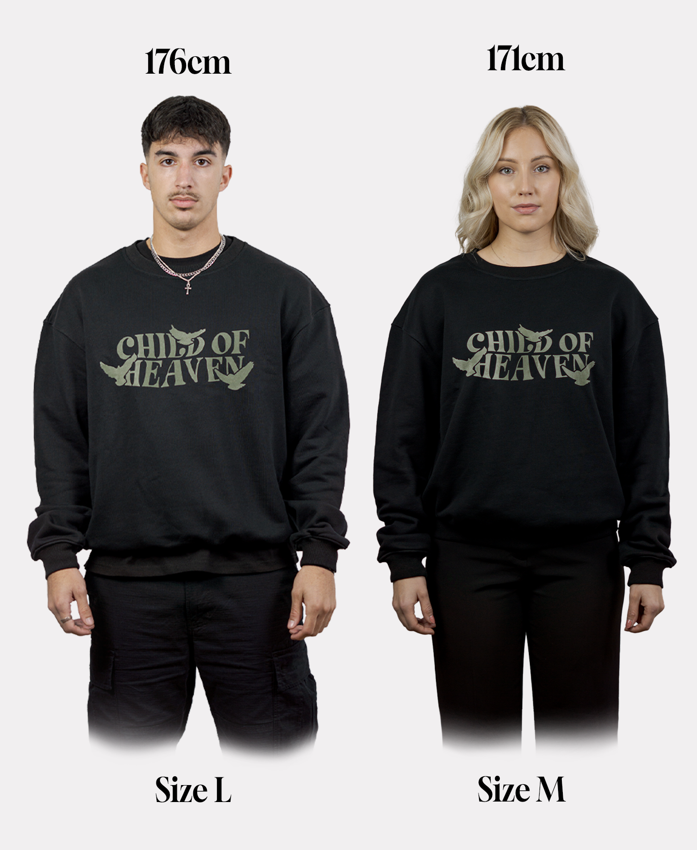 Child of Heaven Sweater Schwarz Khaki