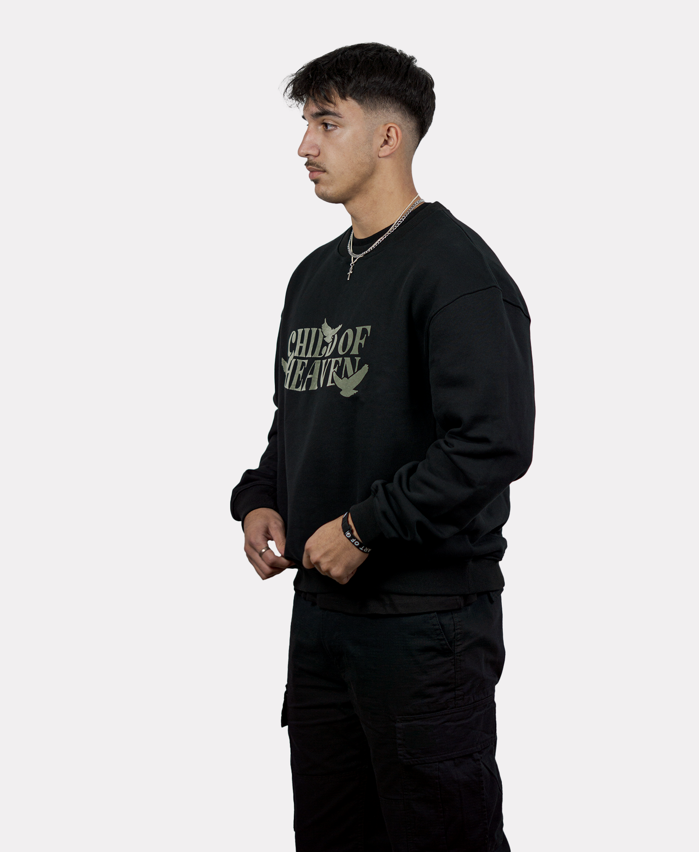 Child of Heaven Sweater Schwarz Khaki