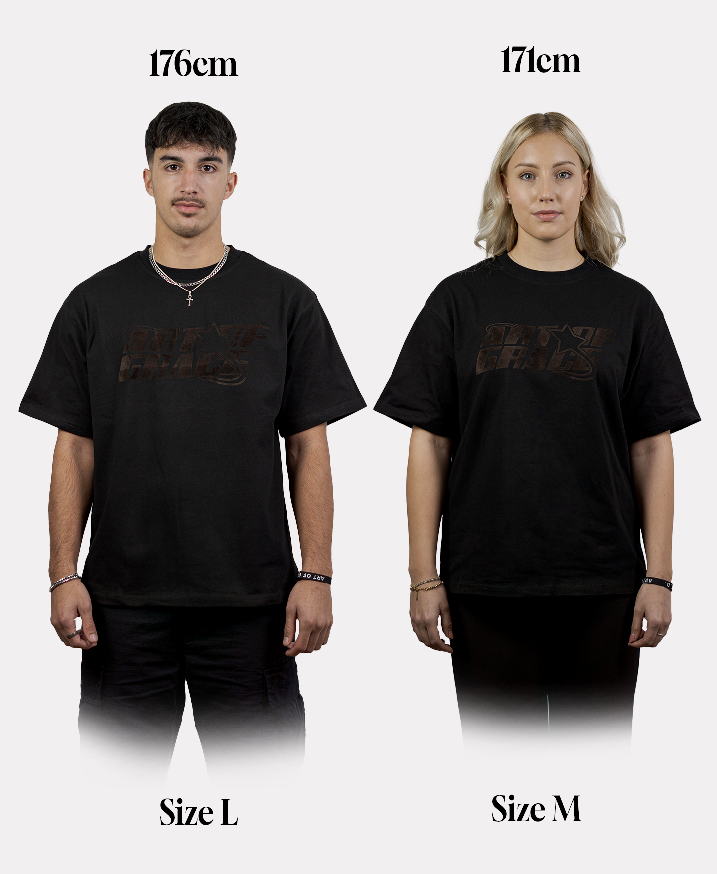 Art of Grace Tshirt Schwarz Braun